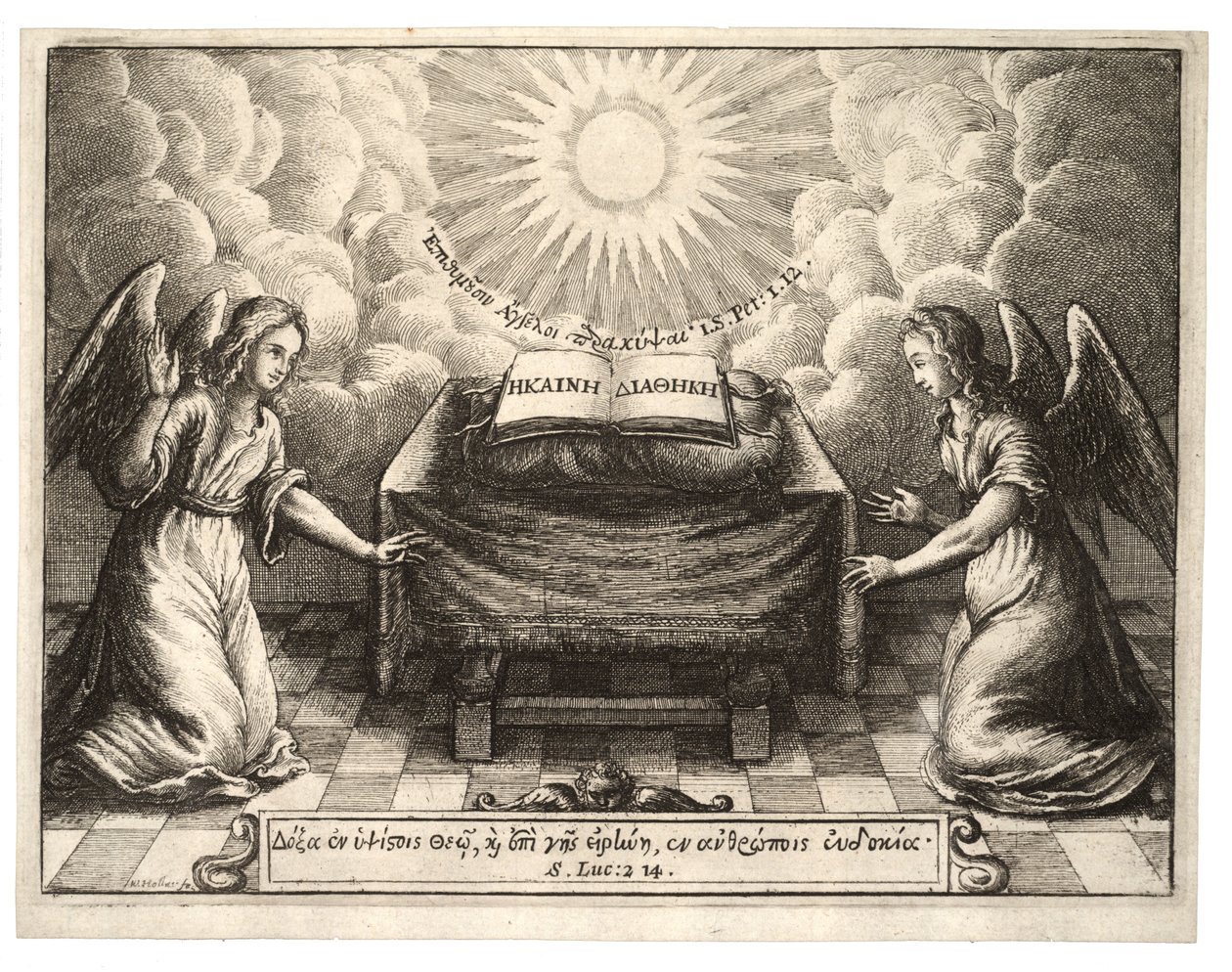 Nattvardsbord. Stat 1 av Wenceslaus Hollar
