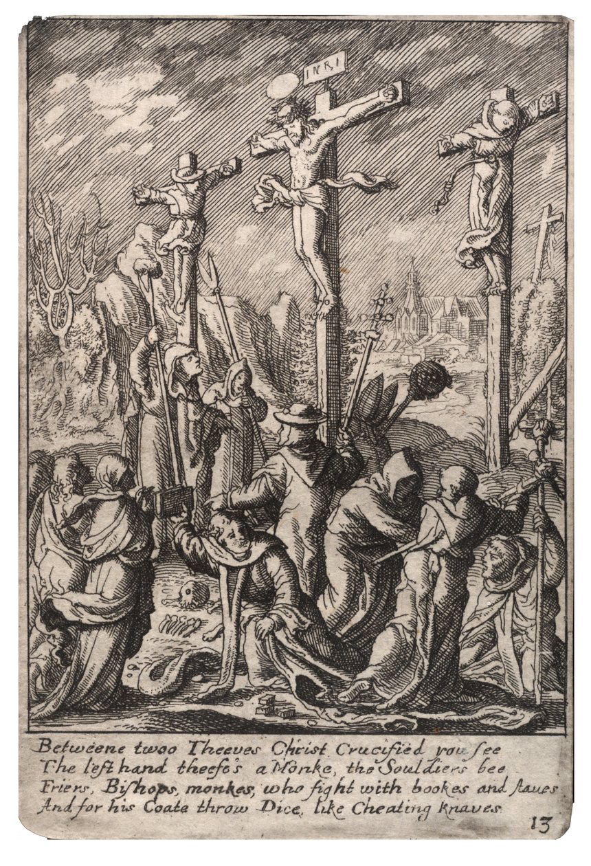 Crucifixion av Wenceslaus Hollar