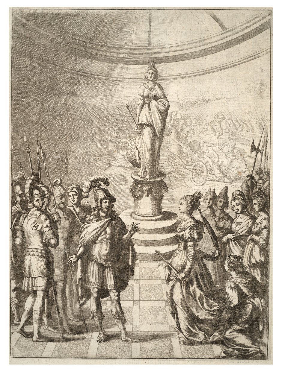 Dido and Aeneas. State 5 av Wenceslaus Hollar