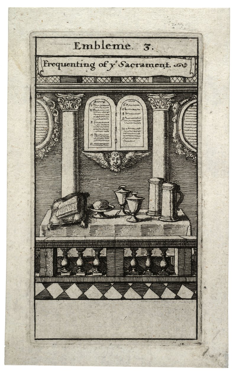 Frequenting the sacrament av Wenceslaus Hollar