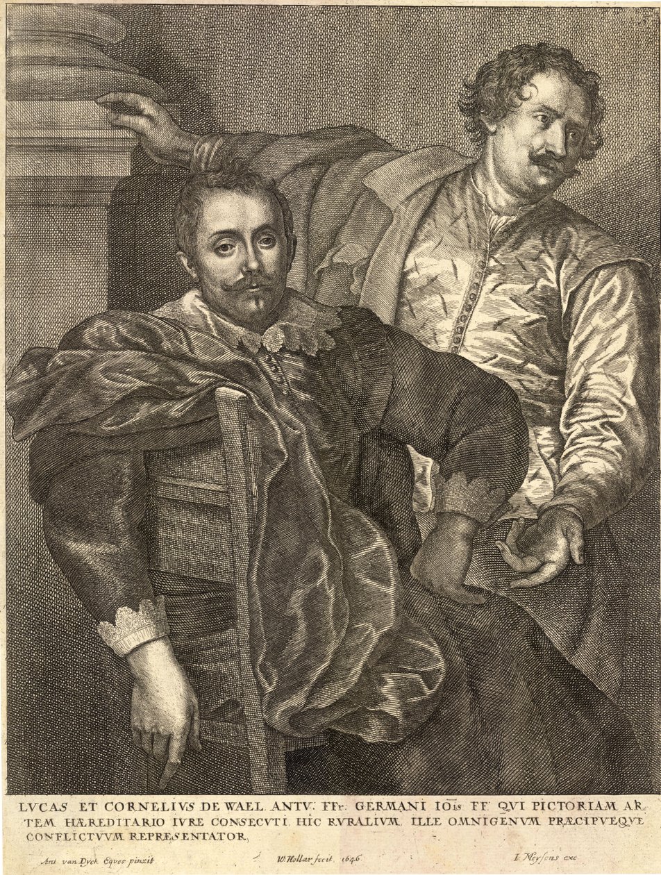 Lucas och Huntersville de Wael. Stat 4 av Wenceslaus Hollar