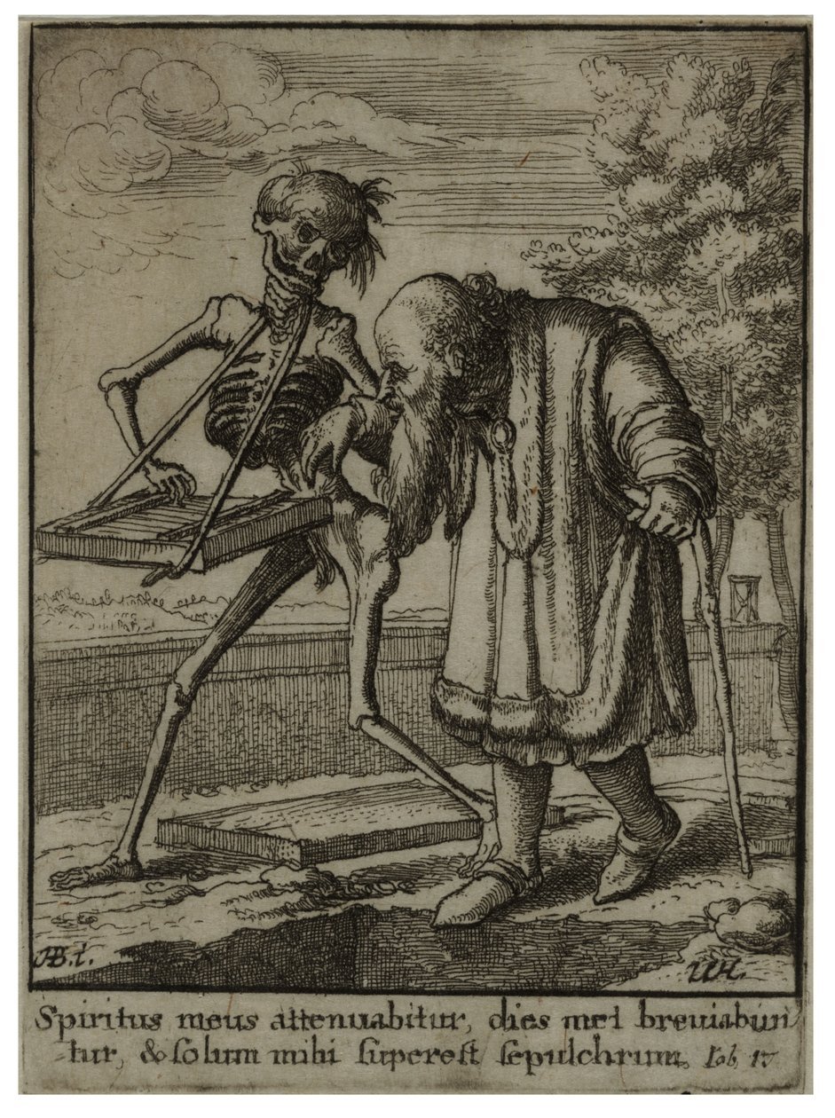 Old man. State 2 av Wenceslaus Hollar