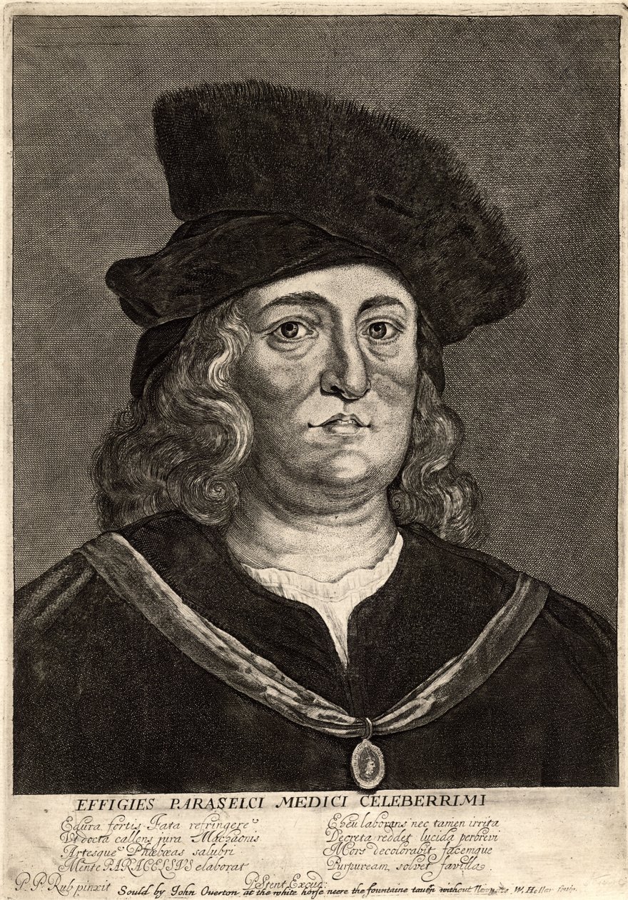 Paracelsus. State 2 av Wenceslaus Hollar