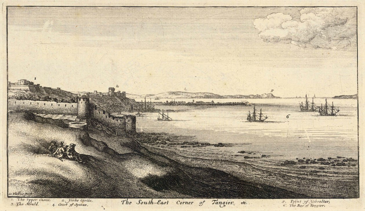 S.e. hörn av Tanger. Stat 2 av Wenceslaus Hollar