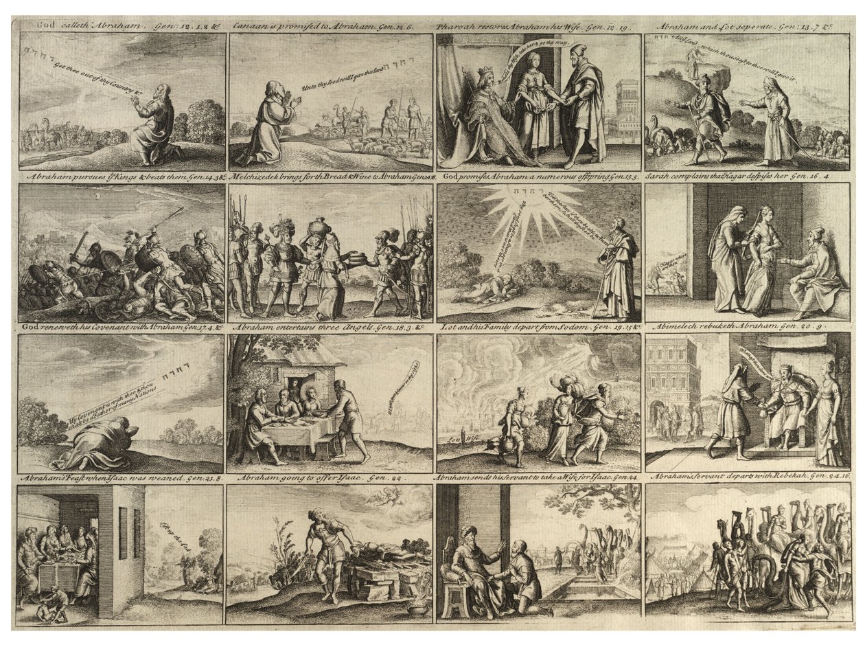 Abraham-historien (i full arkform). Stat 3 av Wenceslaus Hollar