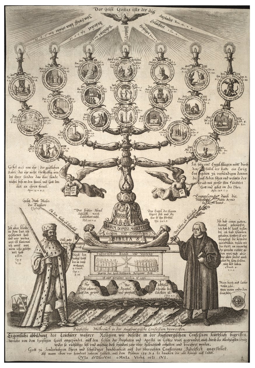 The Augsburg Confession. State 2 av Wenceslaus Hollar