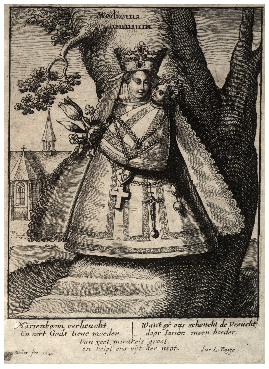 The Virgin of Cleves. State 2 av Wenceslaus Hollar