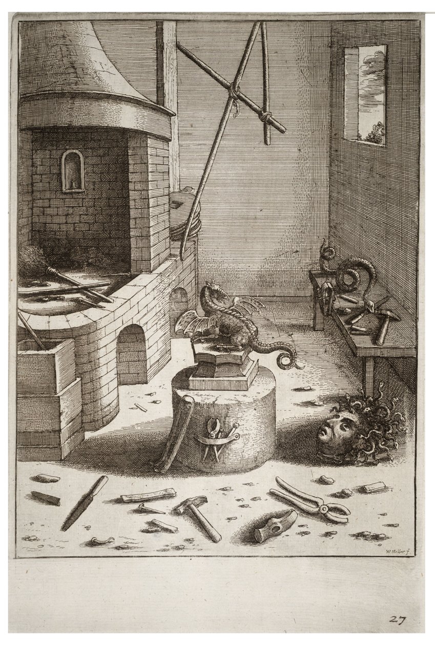Viper och filen av Wenceslaus Hollar