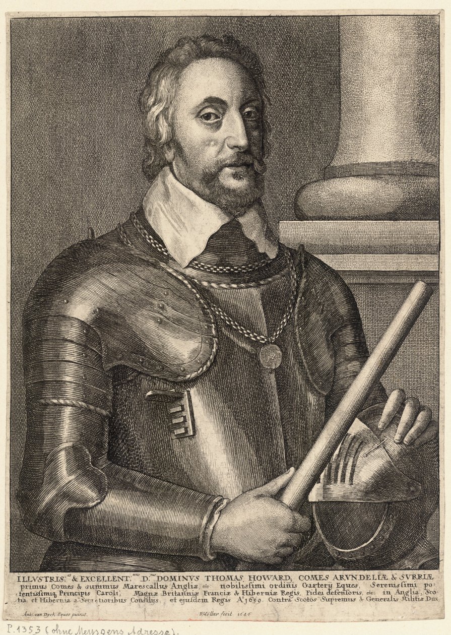 Thomas, Earl of Arundel. State 2 av Wenceslaus Hollar