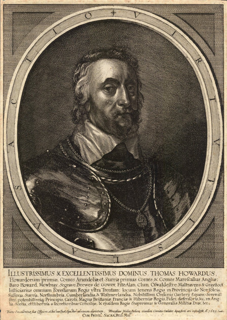 Thomas, Earl of Arundel. State 3 av Wenceslaus Hollar