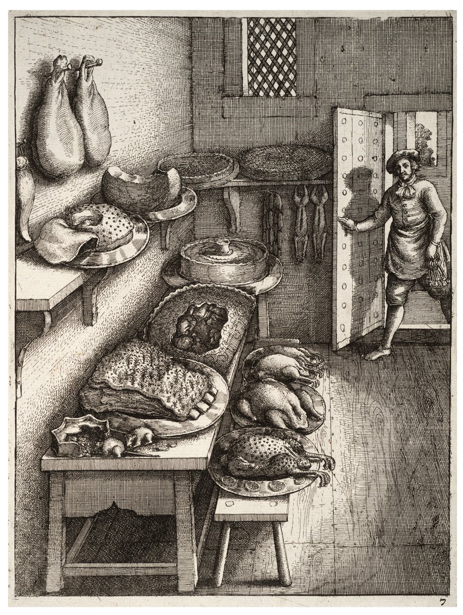 Town and country mouse av Wenceslaus Hollar