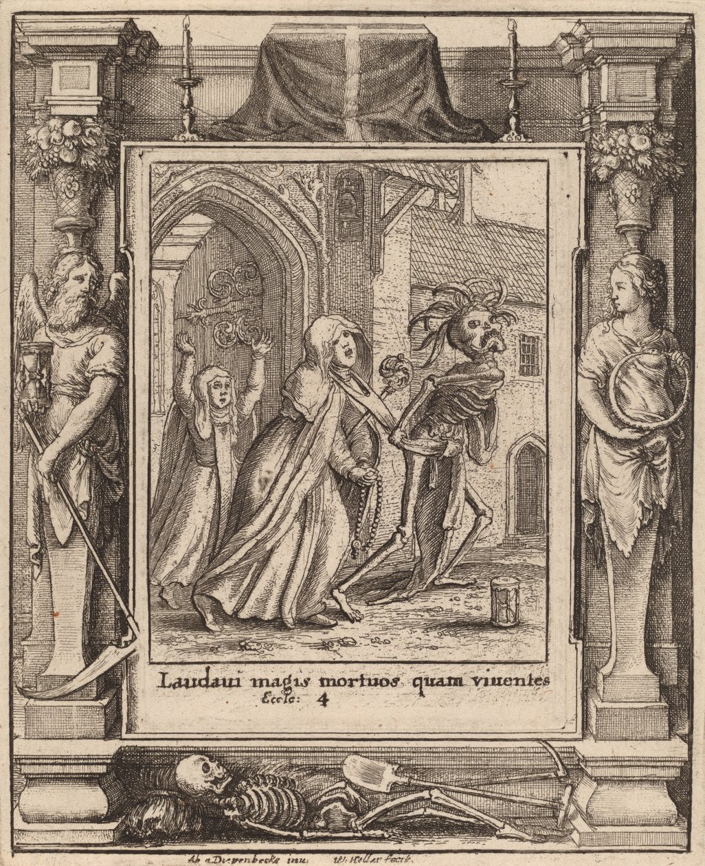 Abbedissa, 1651. av Wenceslaus Hollar