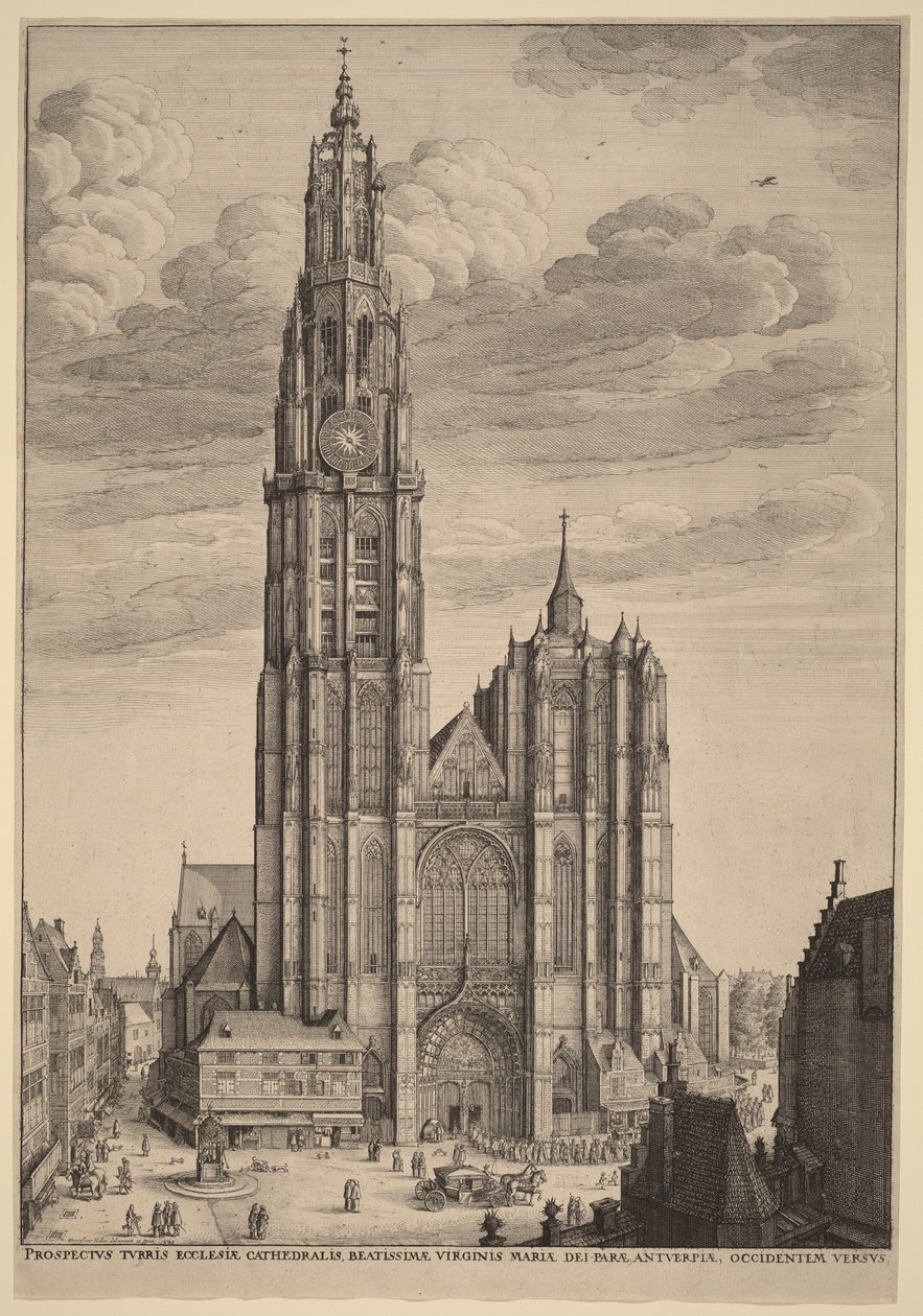 Katedralen i Antwerpen av Wenceslaus Hollar
