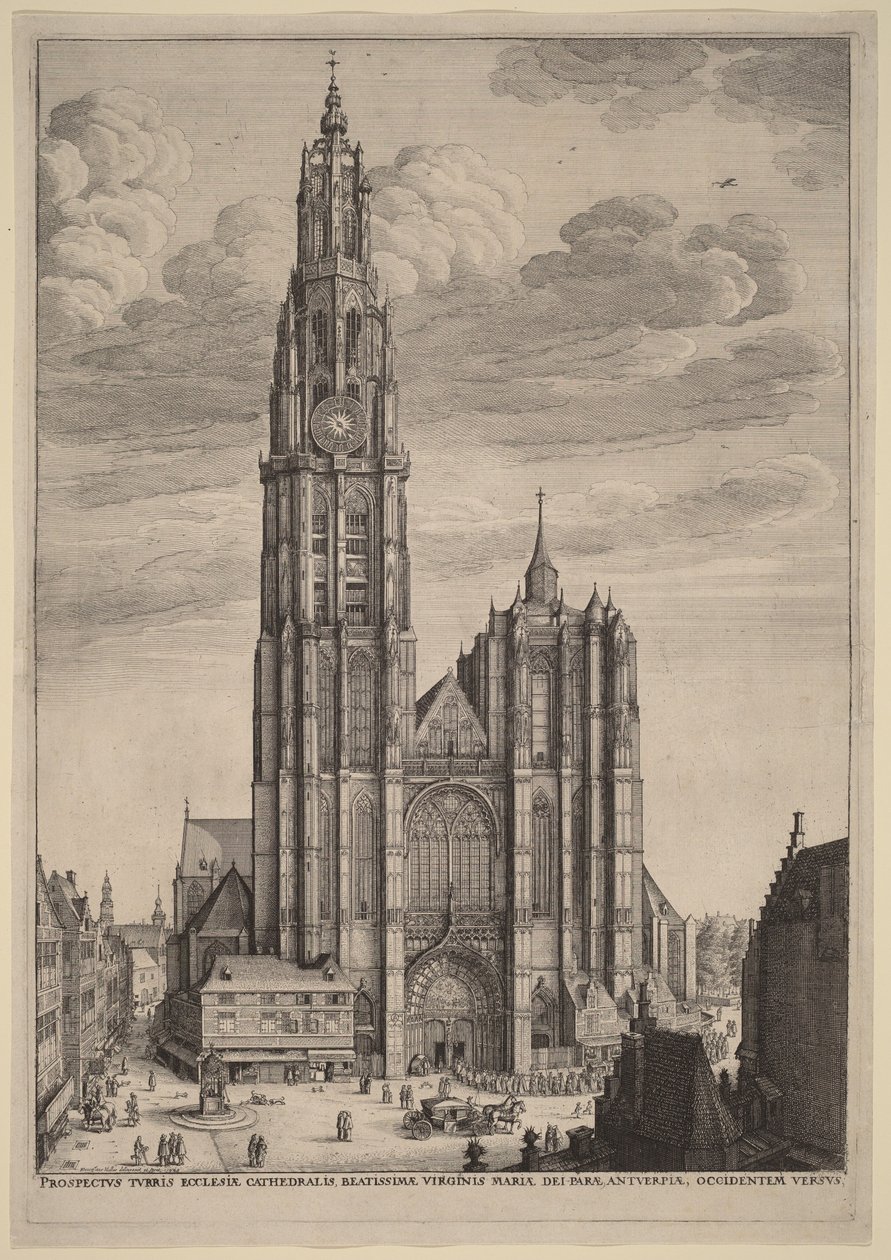 Katedralen i Antwerpen av Wenceslaus Hollar