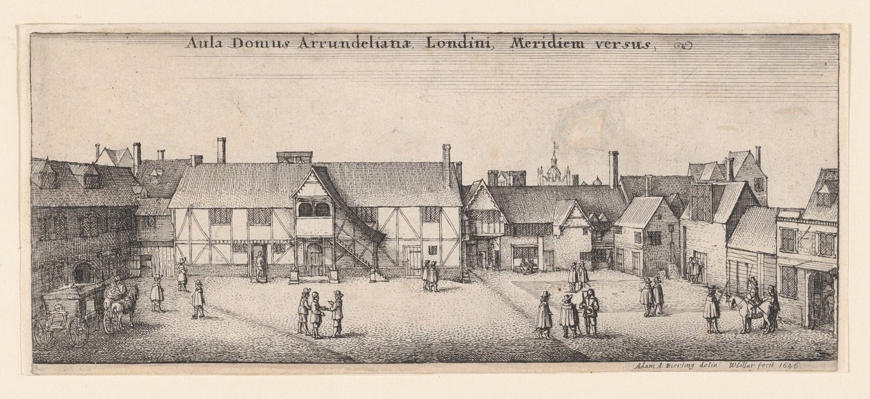 Arundels hus från söder, 1646, 1646. av Wenceslaus Hollar
