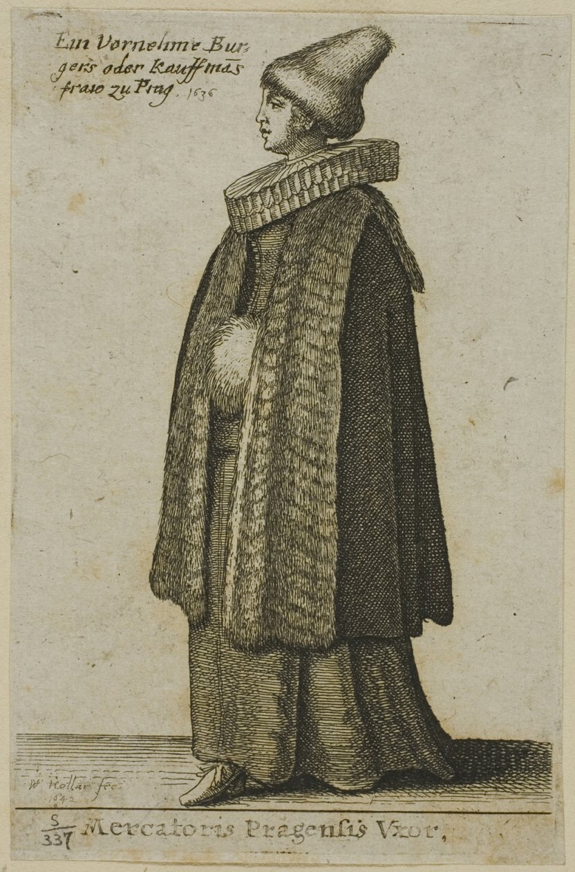 Bohemisk kvinna av god kvalitet av Wenceslaus Hollar