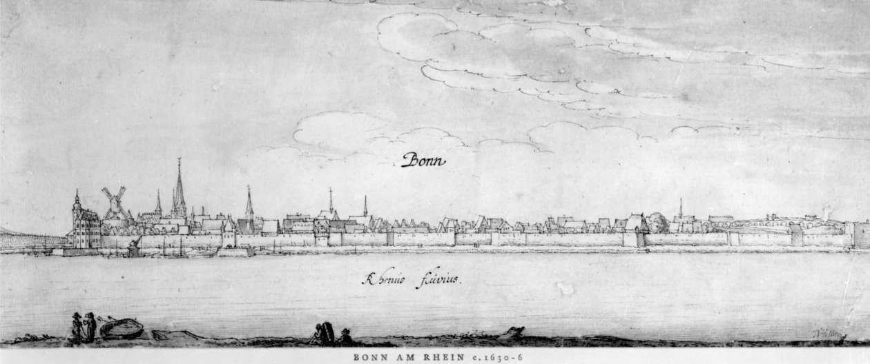 Bonn, ca 1630-36 av Wenceslaus Hollar