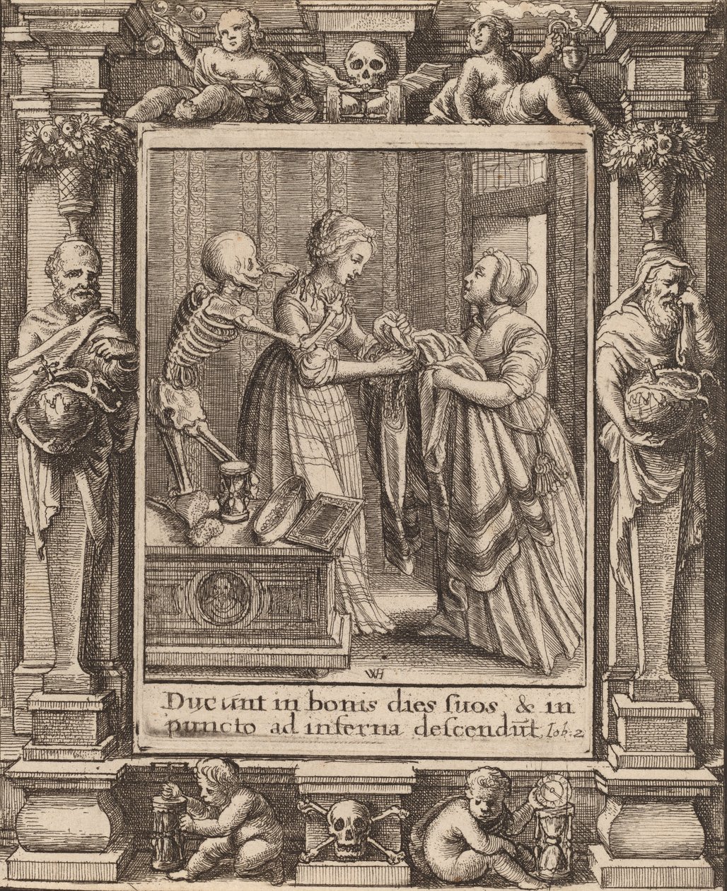 Brud, 1651. av Wenceslaus Hollar