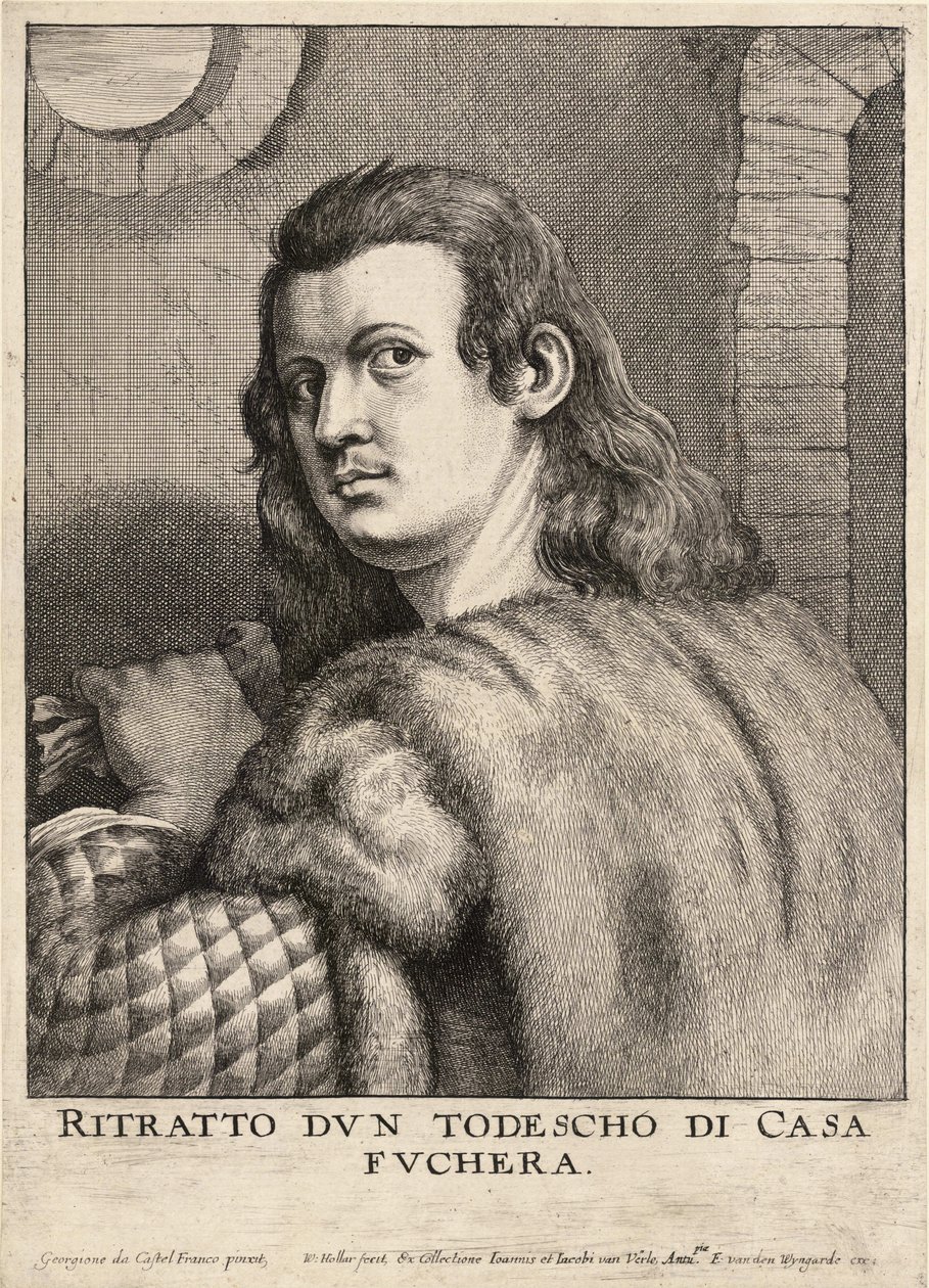 Buffalmacco eller "Todescho di Casa Fuchera". Tillstånd 3 av Wenceslaus Hollar
