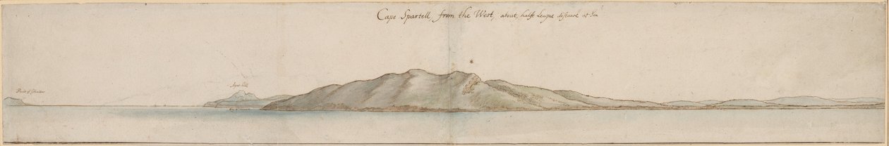 Cape Spartell från väst av Wenceslaus Hollar