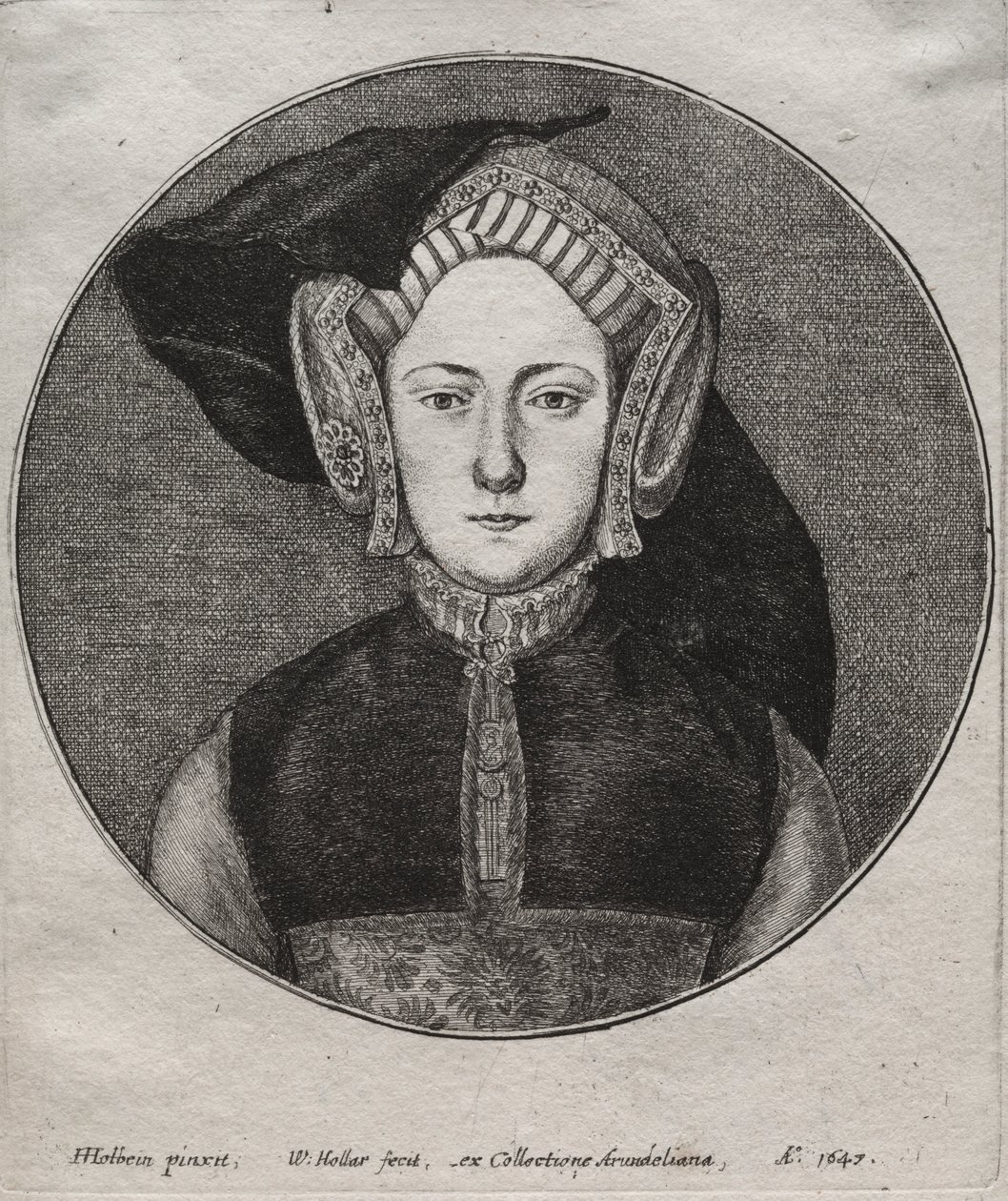 Katarina av Aragonien av Wenceslaus Hollar