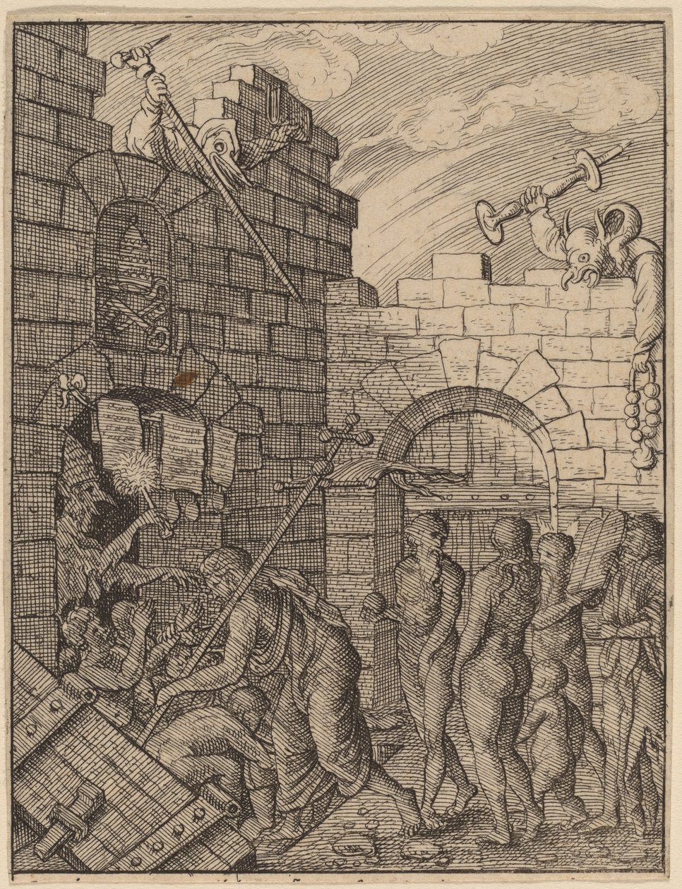 Nedstigning till helvetet av Wenceslaus Hollar