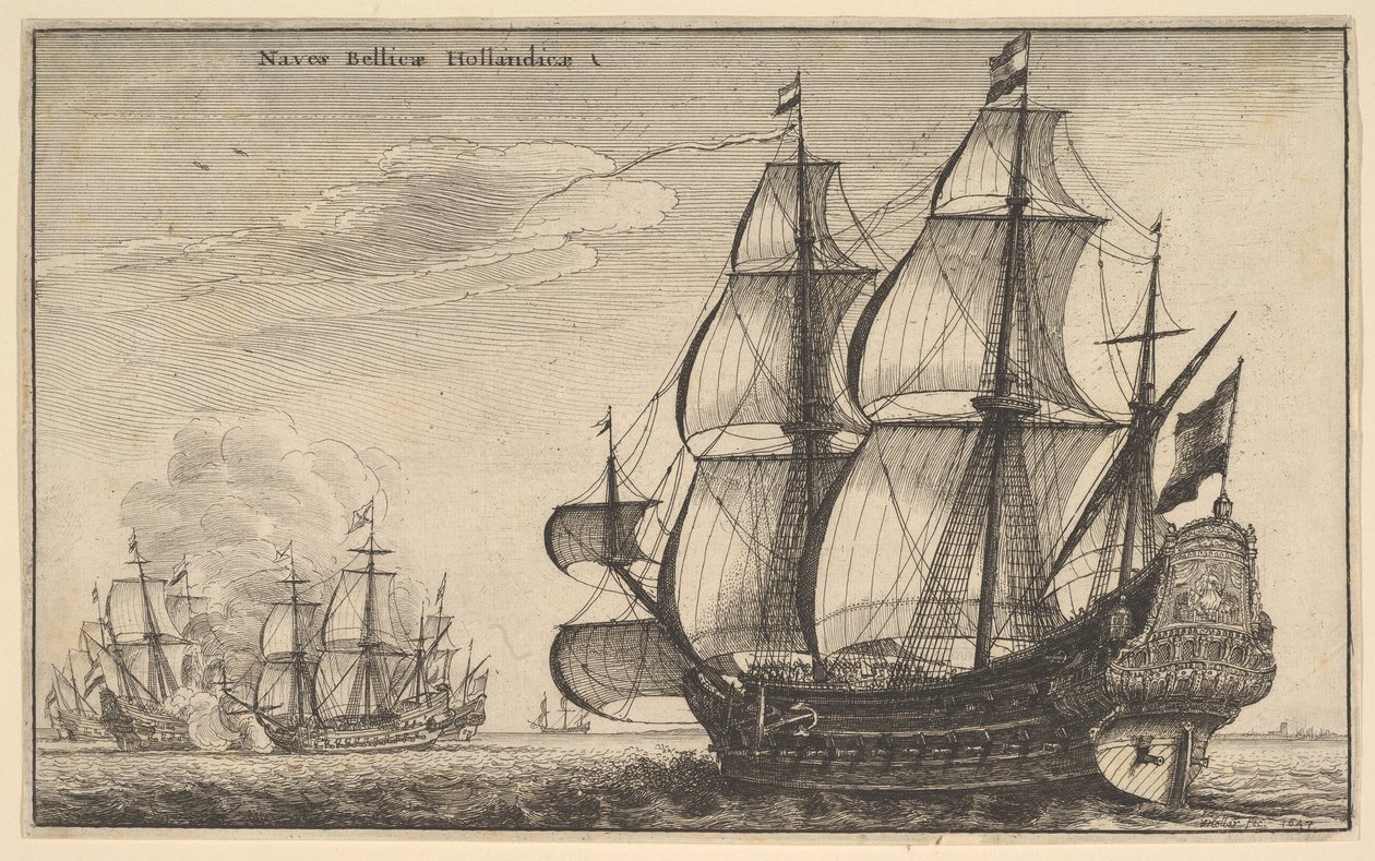 Holländska krigsskepp Holländska krigsskepp av Wenceslaus Hollar