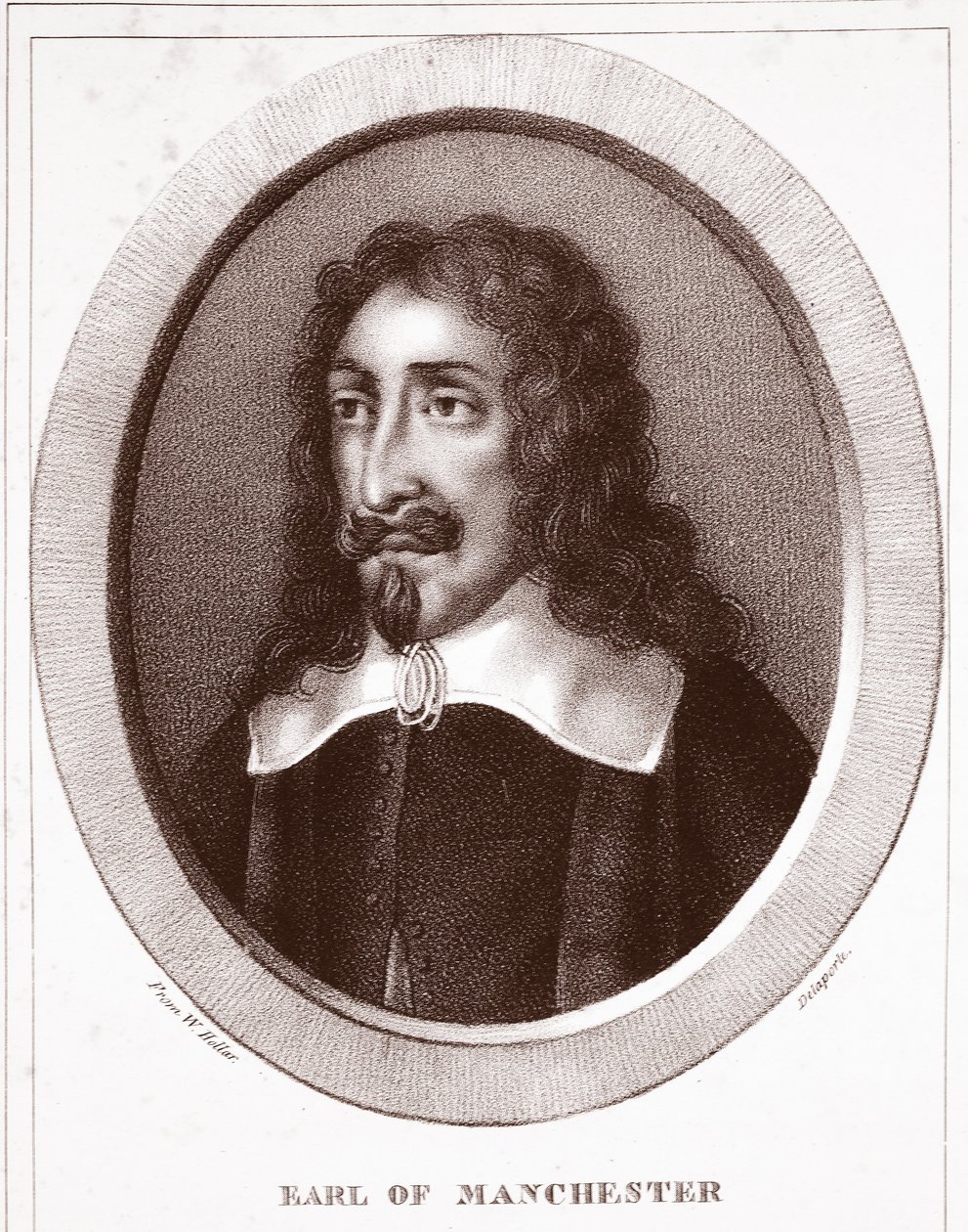 Earl of Manchester, tillskriven Delaporte, graverad av de Langlume av Wenceslaus Hollar