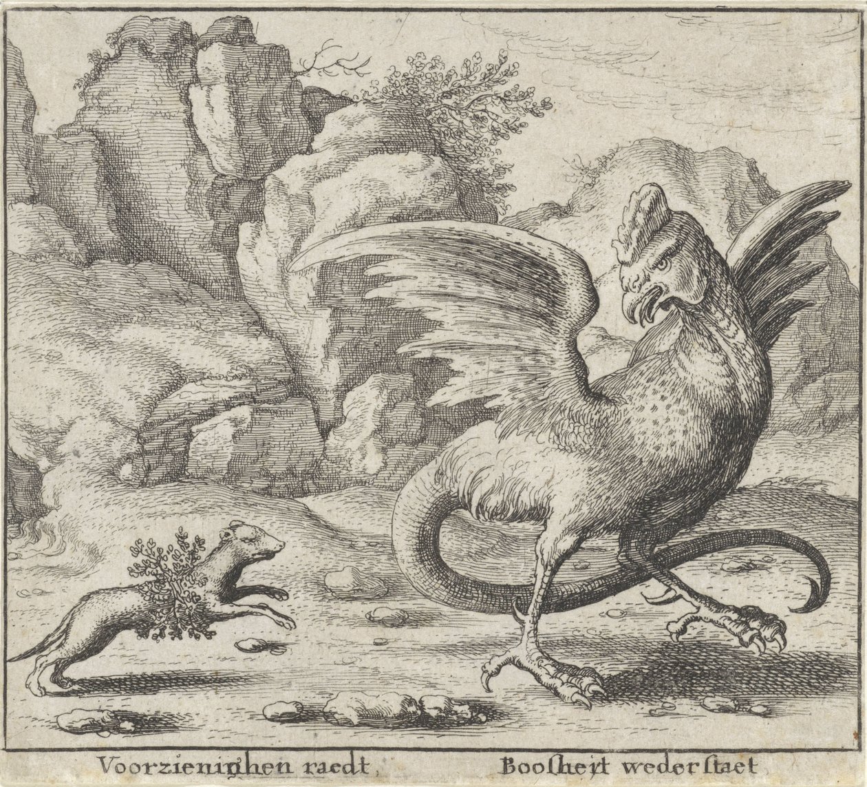 Fabel om basilisken och vesslan Fables (serietitel) av Wenceslaus Hollar