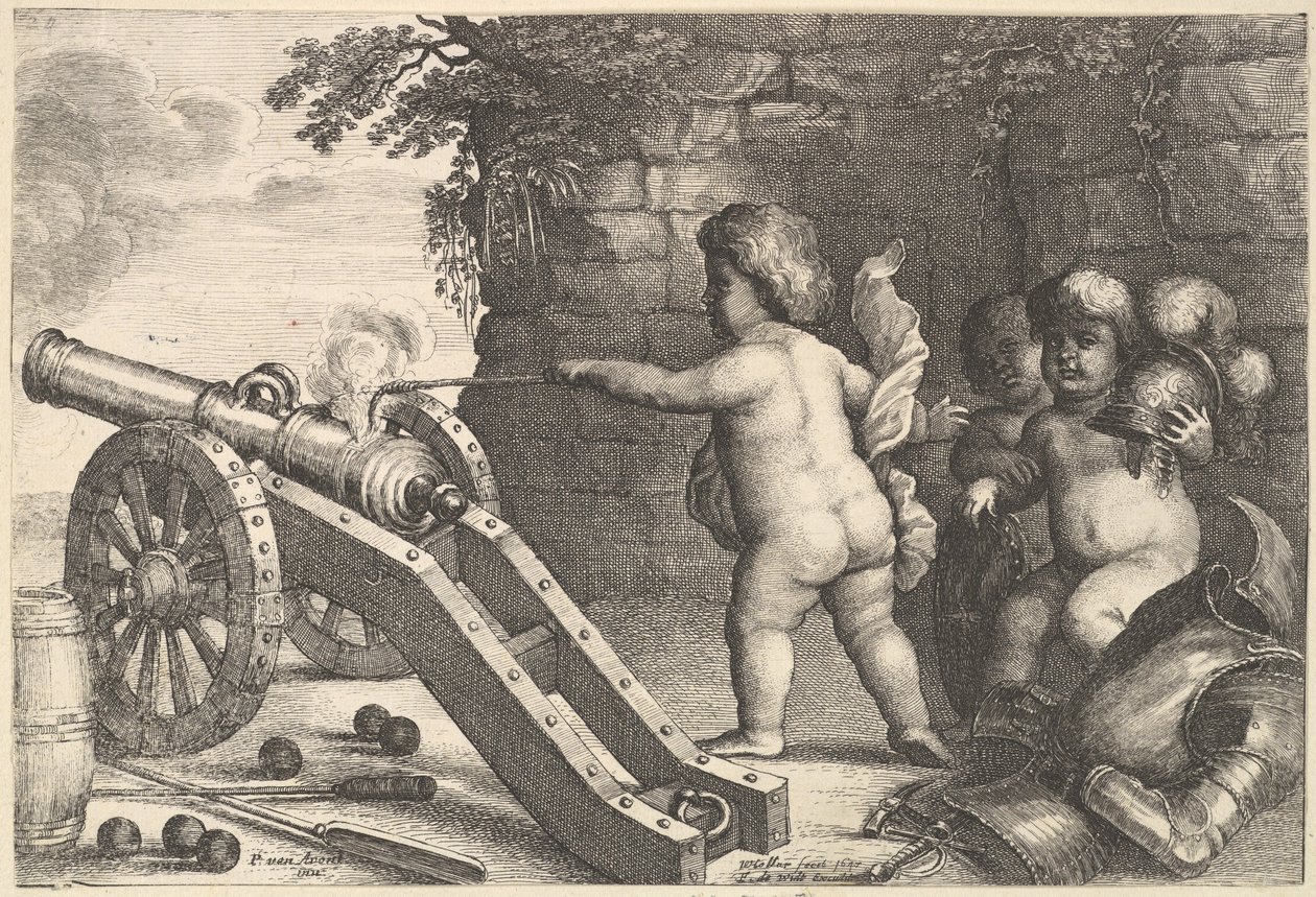 Elda de fyra elementen, 1647. av Wenceslaus Hollar