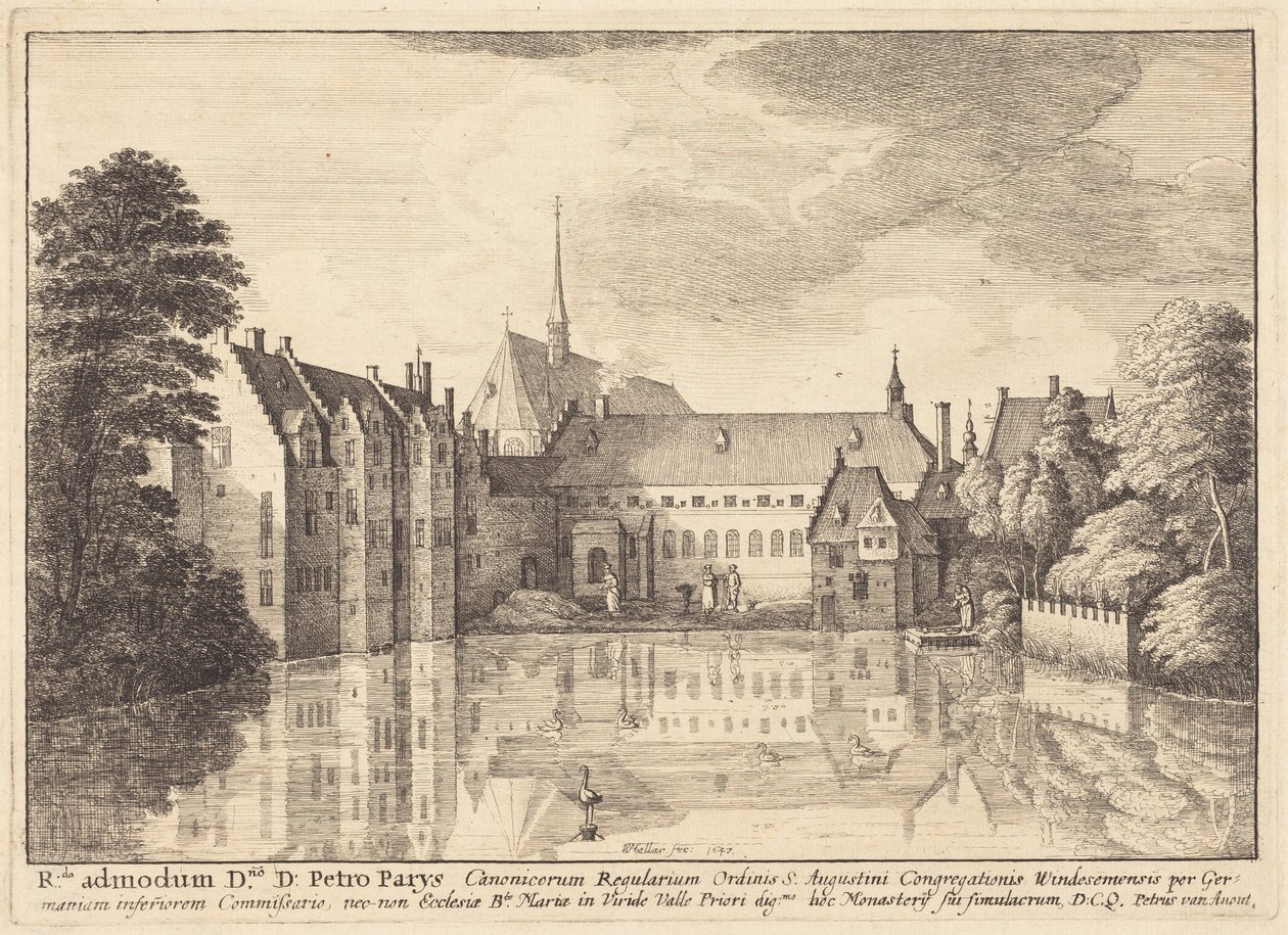 Groenendaels kloster av Wenceslaus Hollar