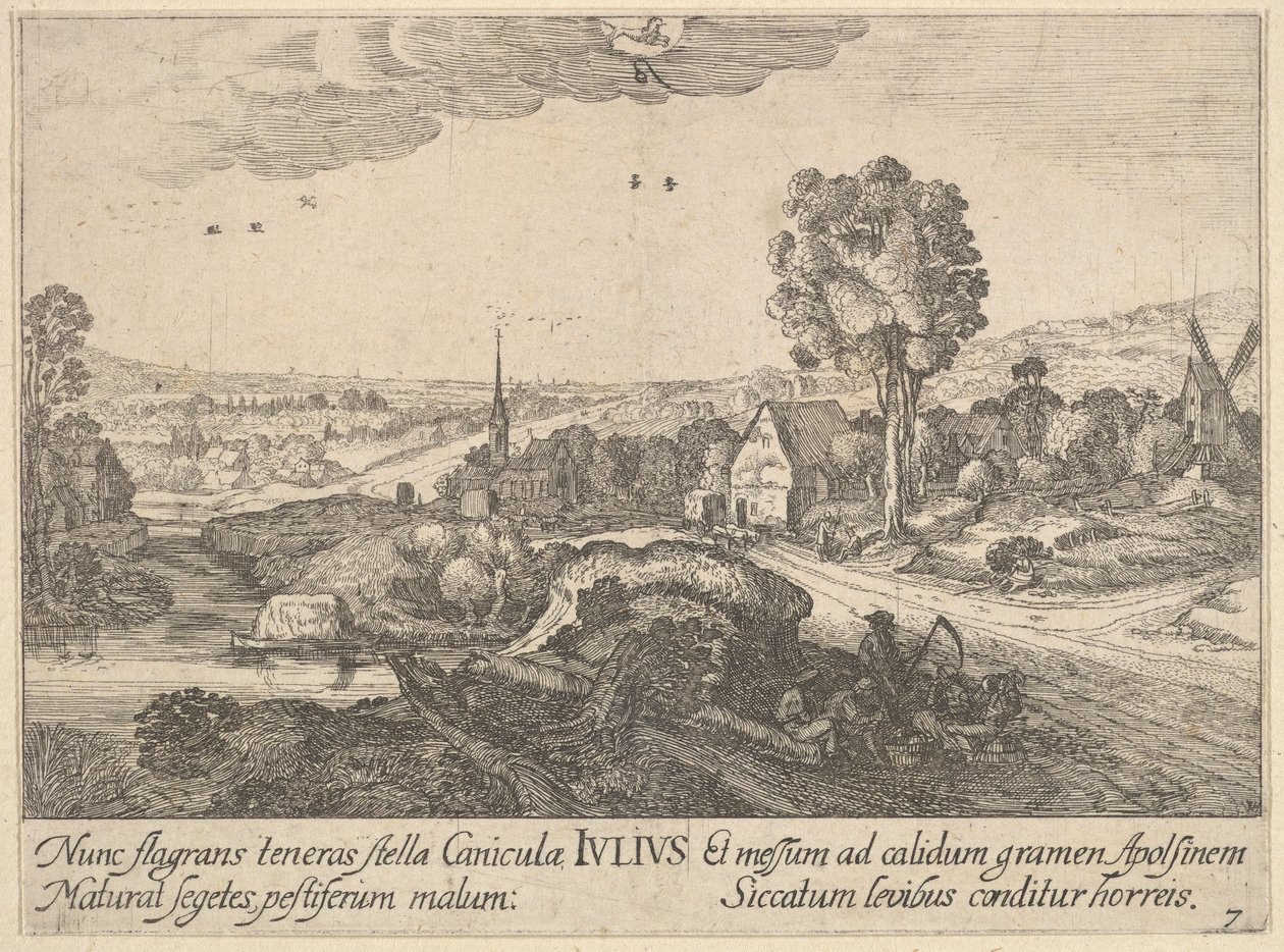 juli, 1628-29. av Wenceslaus Hollar