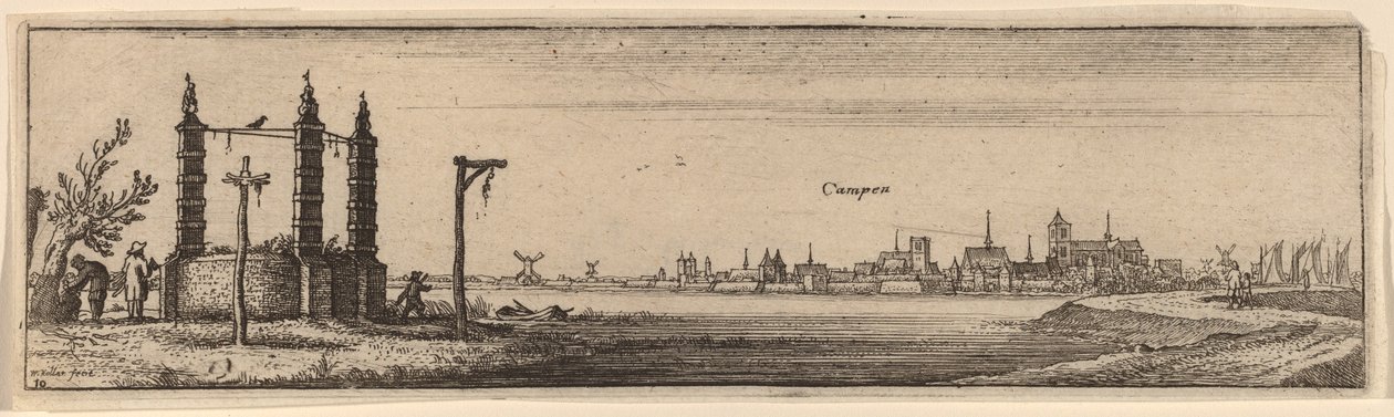 Slaget, ca 1632. av Wenceslaus Hollar