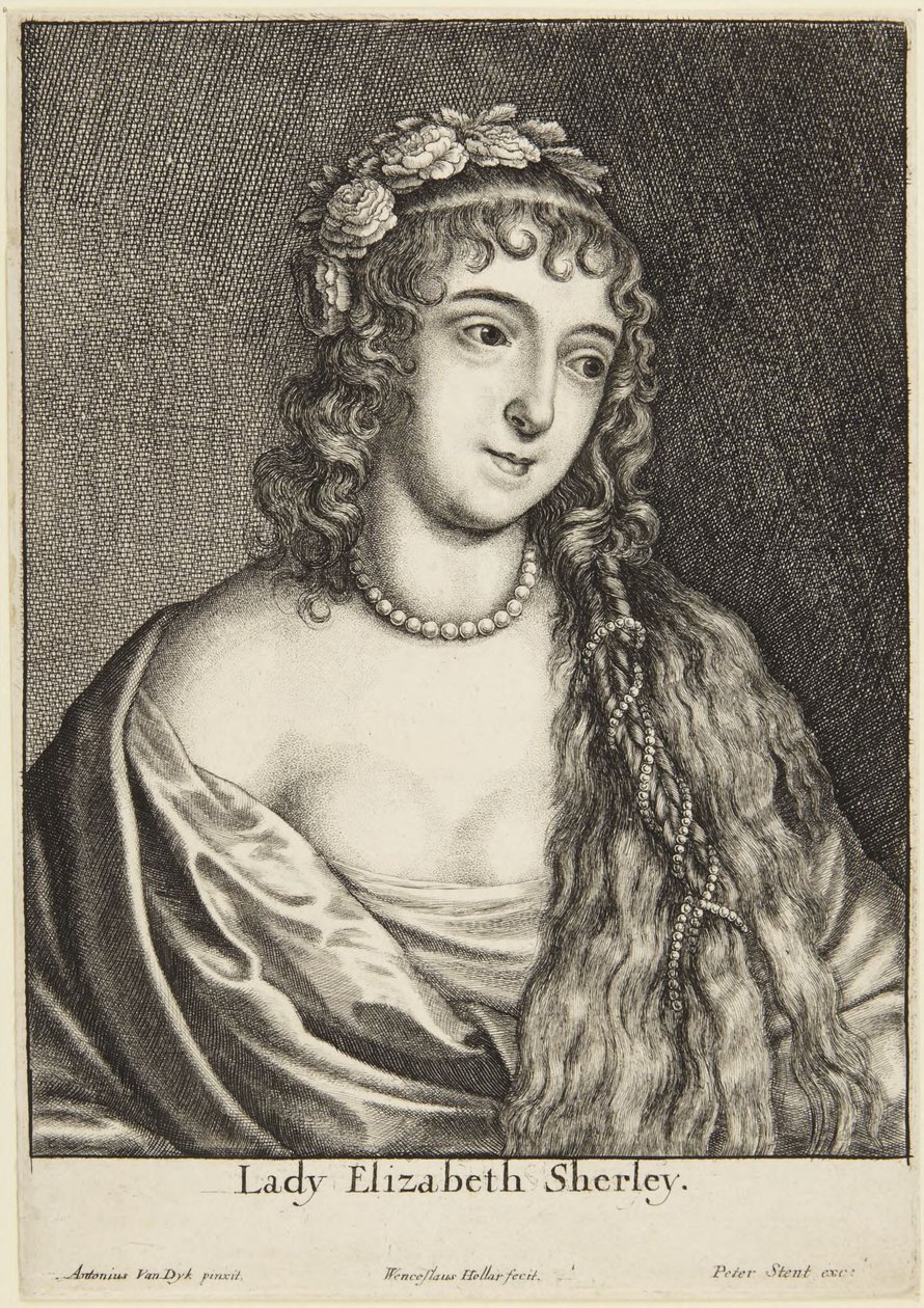 Lady Elizabeth Sherley av Wenceslaus Hollar