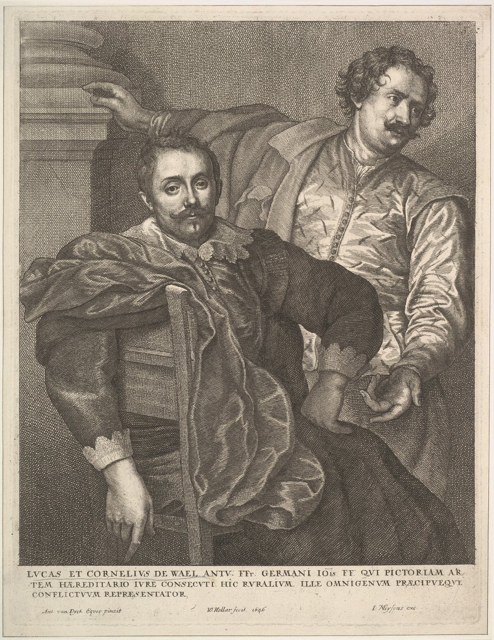Lucas och Cornelius van Wael, 1646. av Wenceslaus Hollar