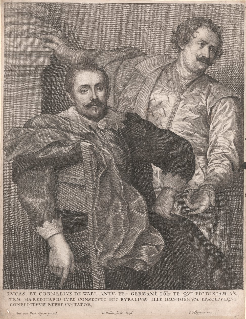 Luke och Cornelius de Wael av Wenceslaus Hollar