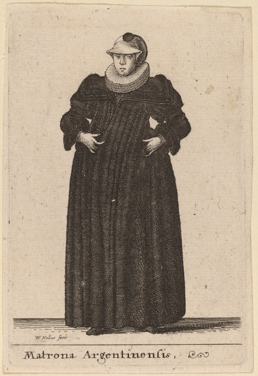 argentinsk matrona av Wenceslaus Hollar
