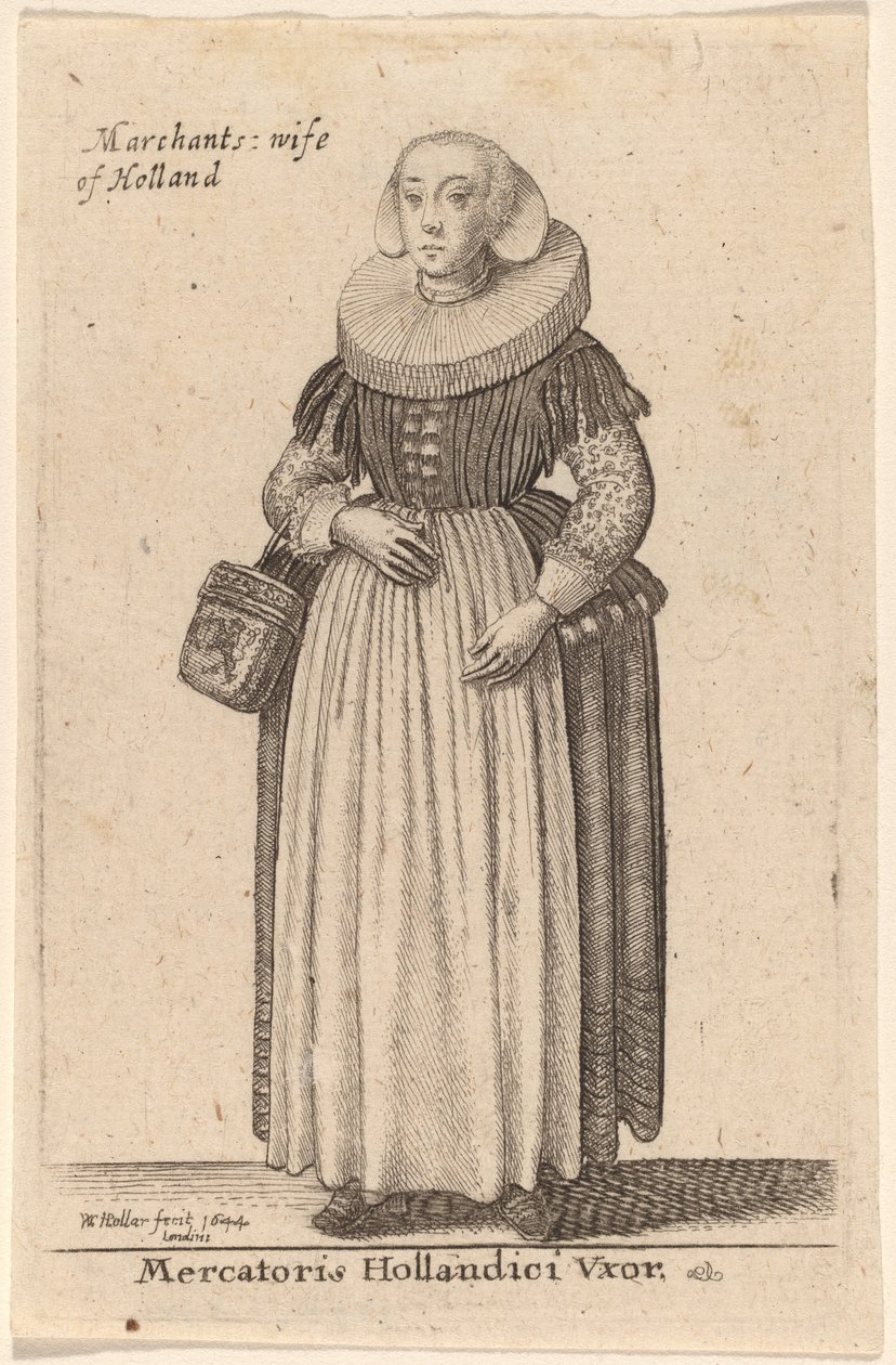 holländsk köpmans fru av Wenceslaus Hollar