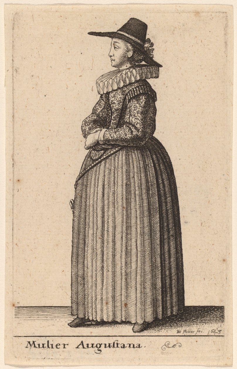 En Augustansk kvinna av Wenceslaus Hollar
