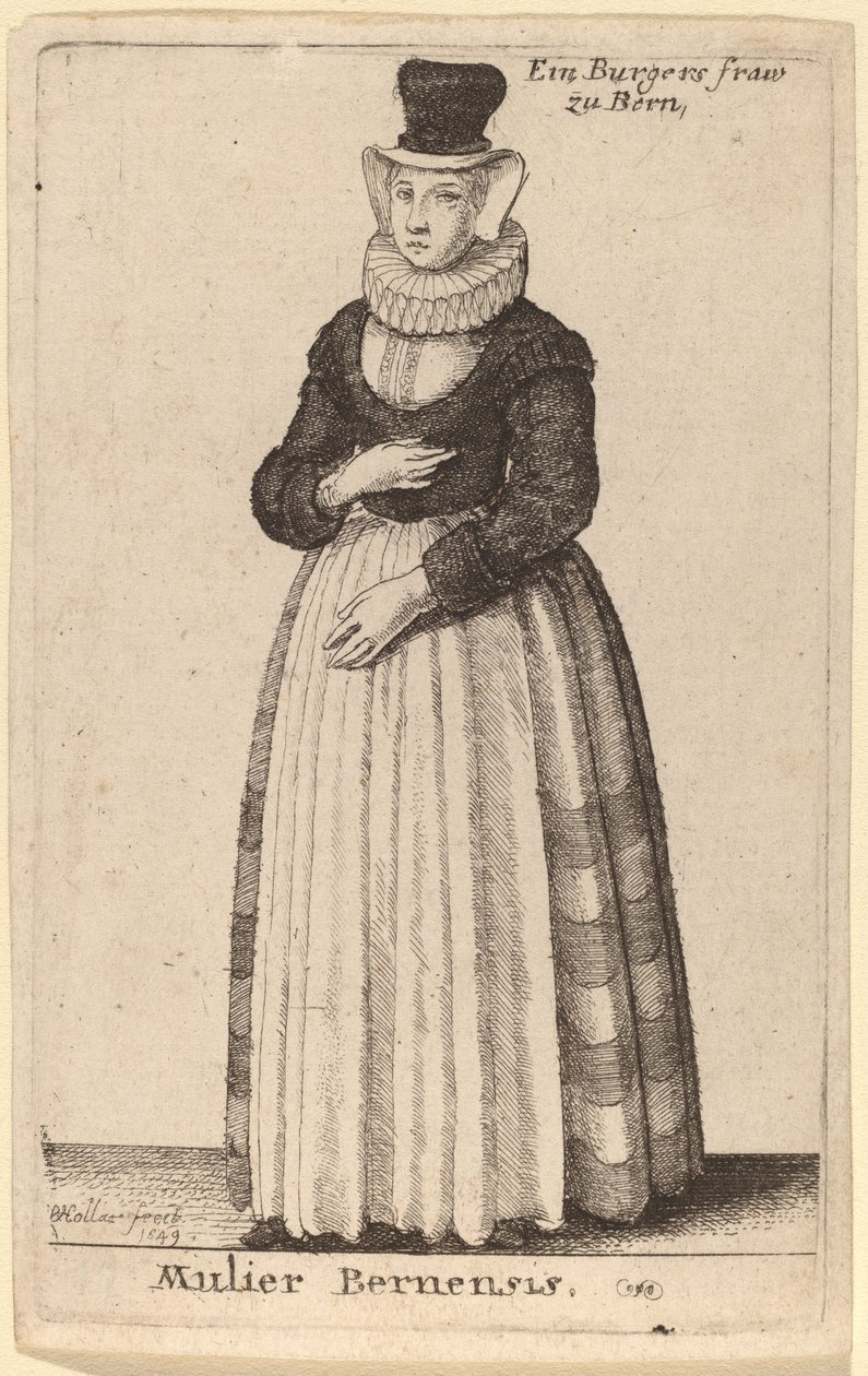 Bernerskvinnan av Wenceslaus Hollar