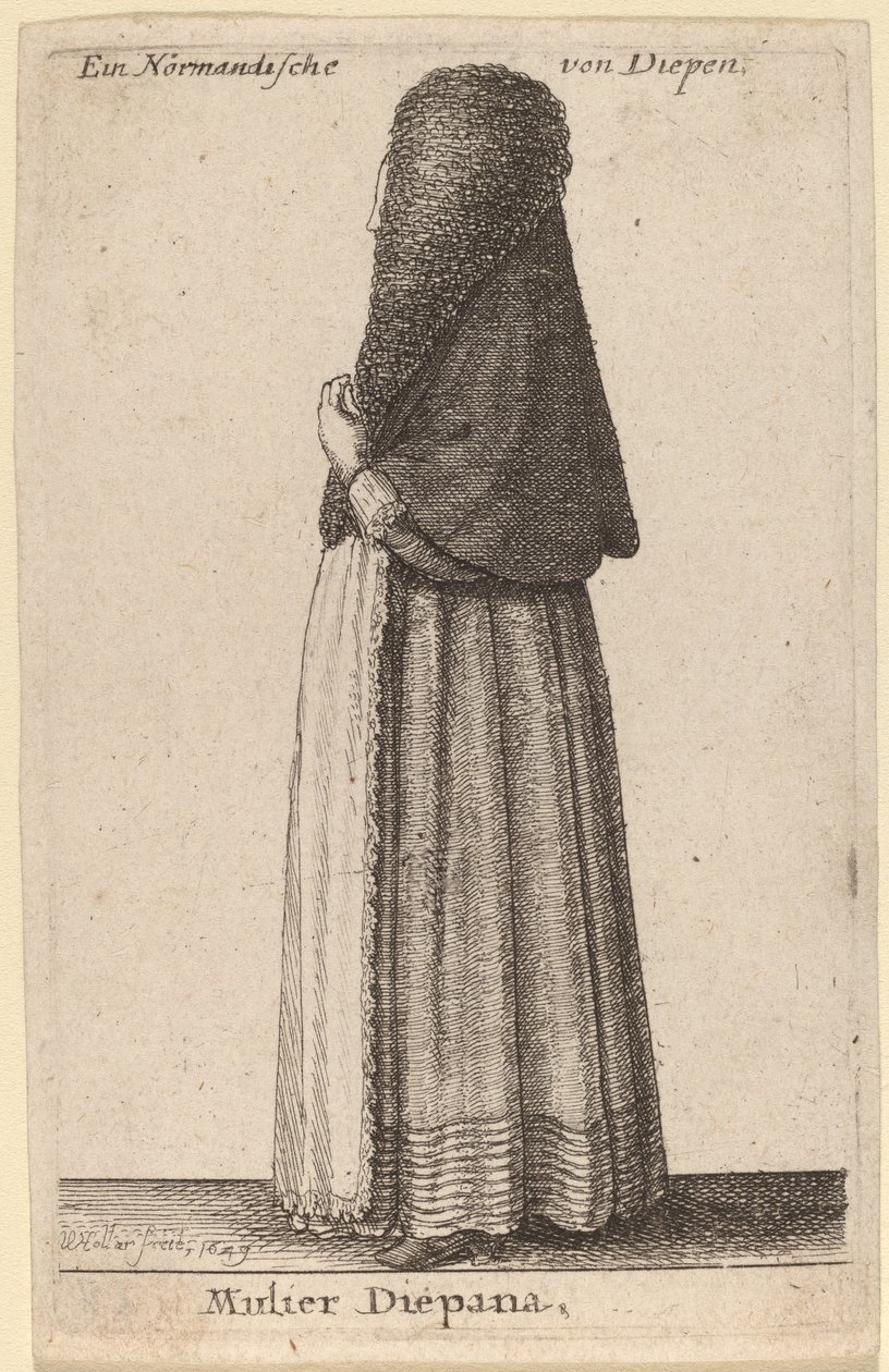 Diepanas fru av Wenceslaus Hollar