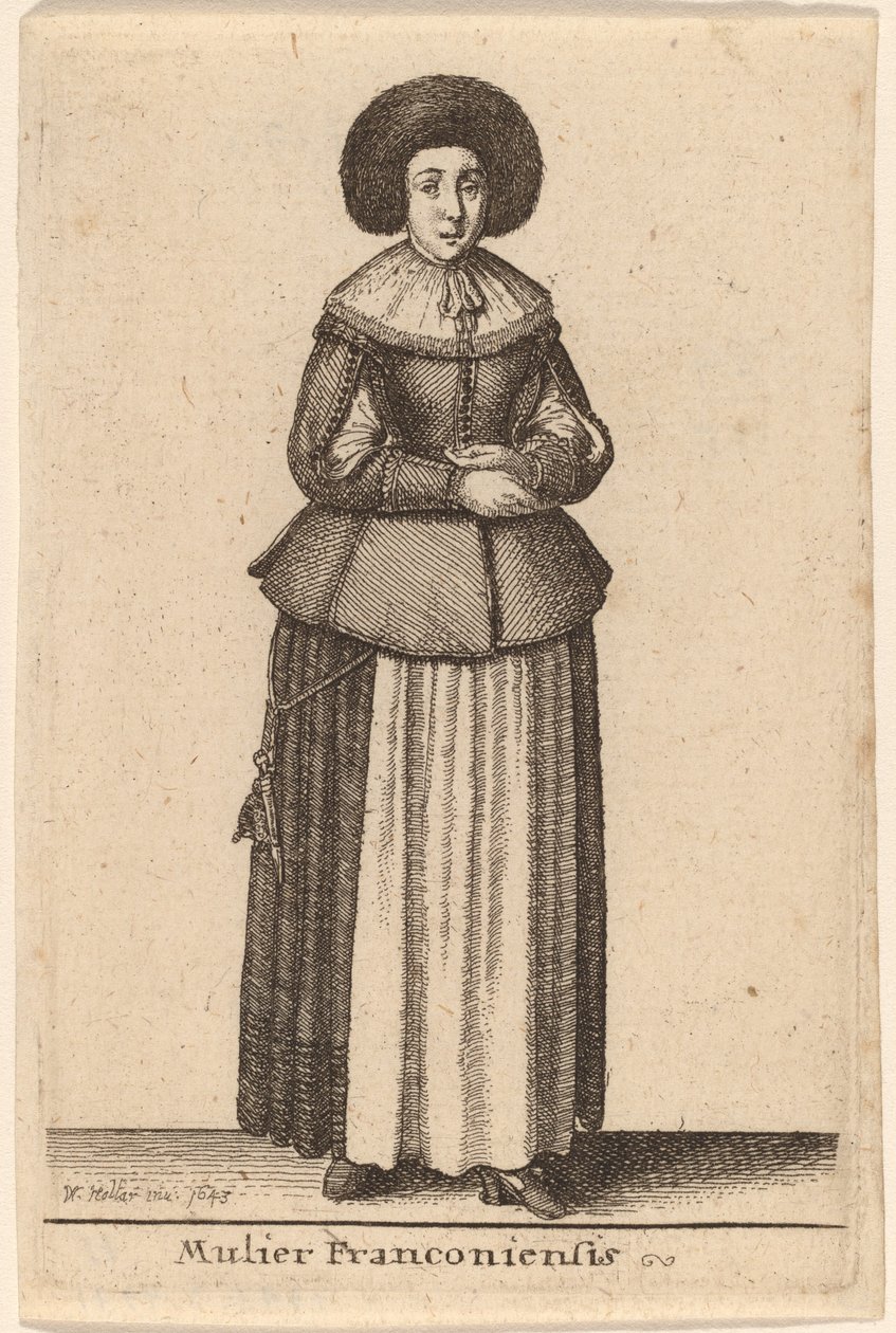 En frankisk kvinna av Wenceslaus Hollar