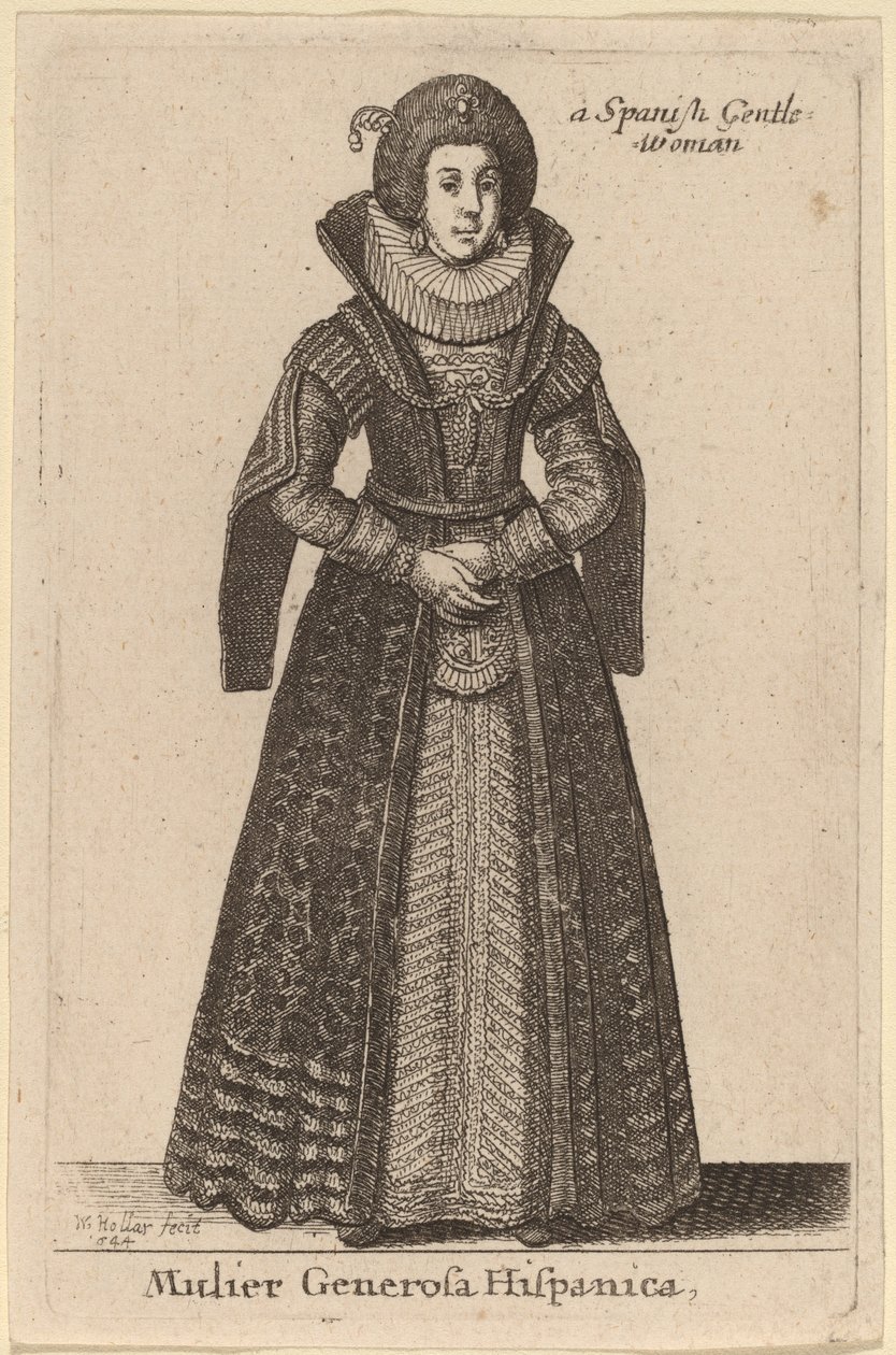 En generös spansk kvinna av Wenceslaus Hollar