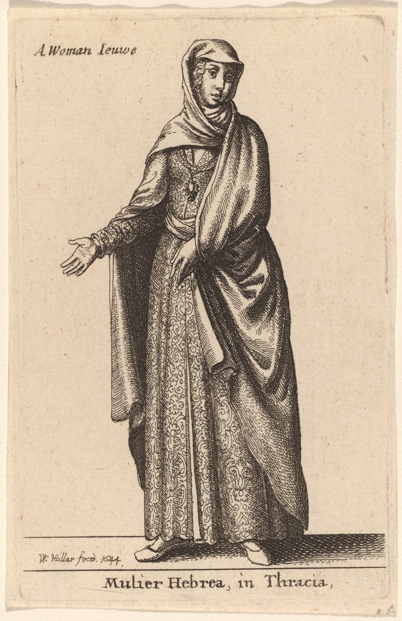 Mulier Hebrea i Thrakien av Wenceslaus Hollar