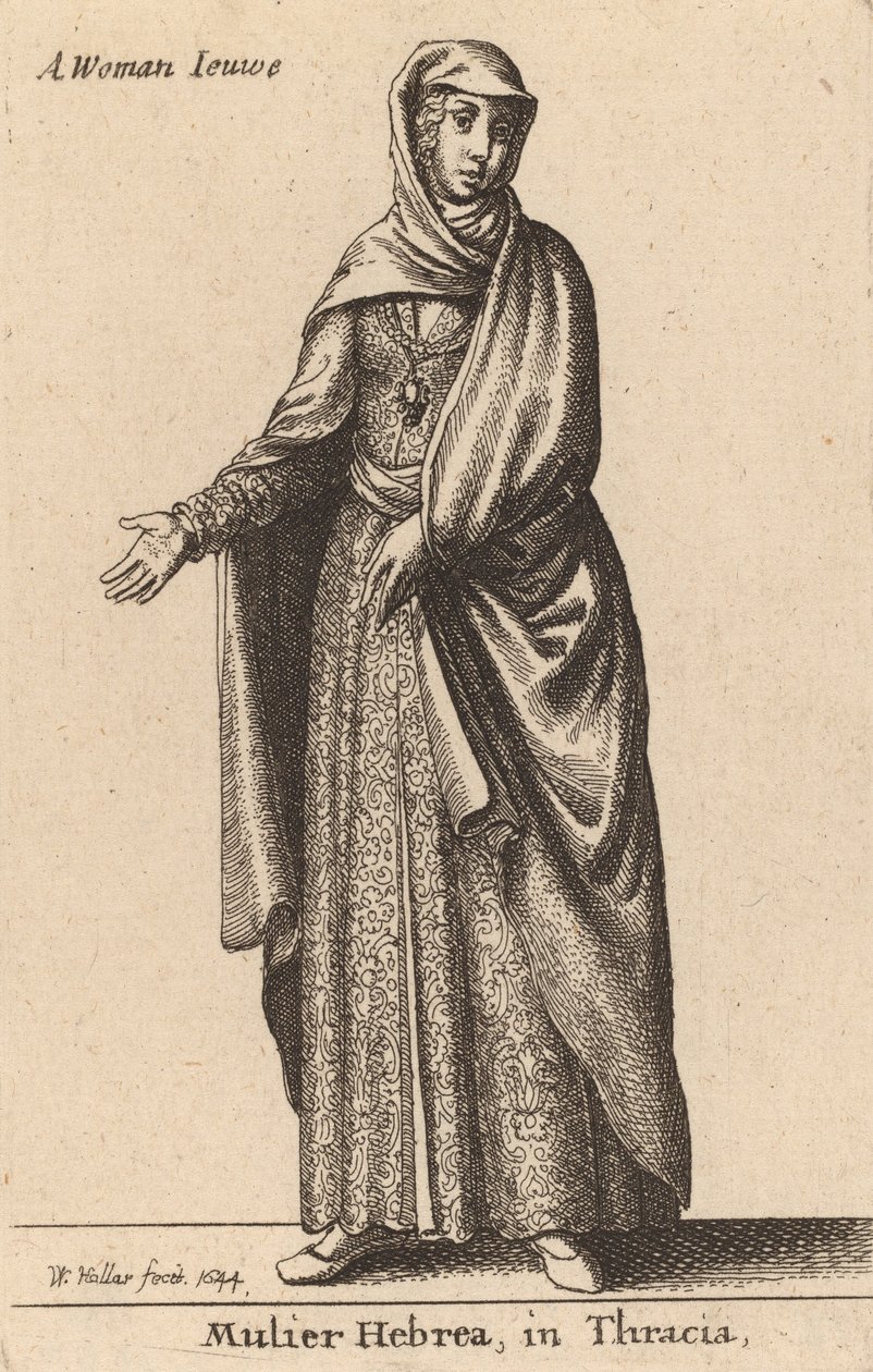Mulier Hebrea i Thrakien, 1644. av Wenceslaus Hollar