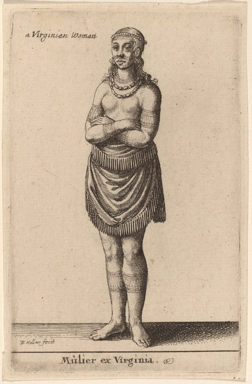 En kvinna från Virginia av Wenceslaus Hollar