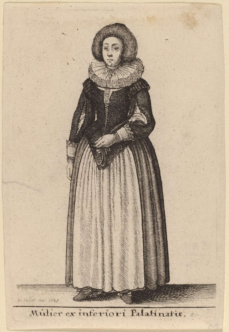 En kvinna från nedre Palainatus av Wenceslaus Hollar