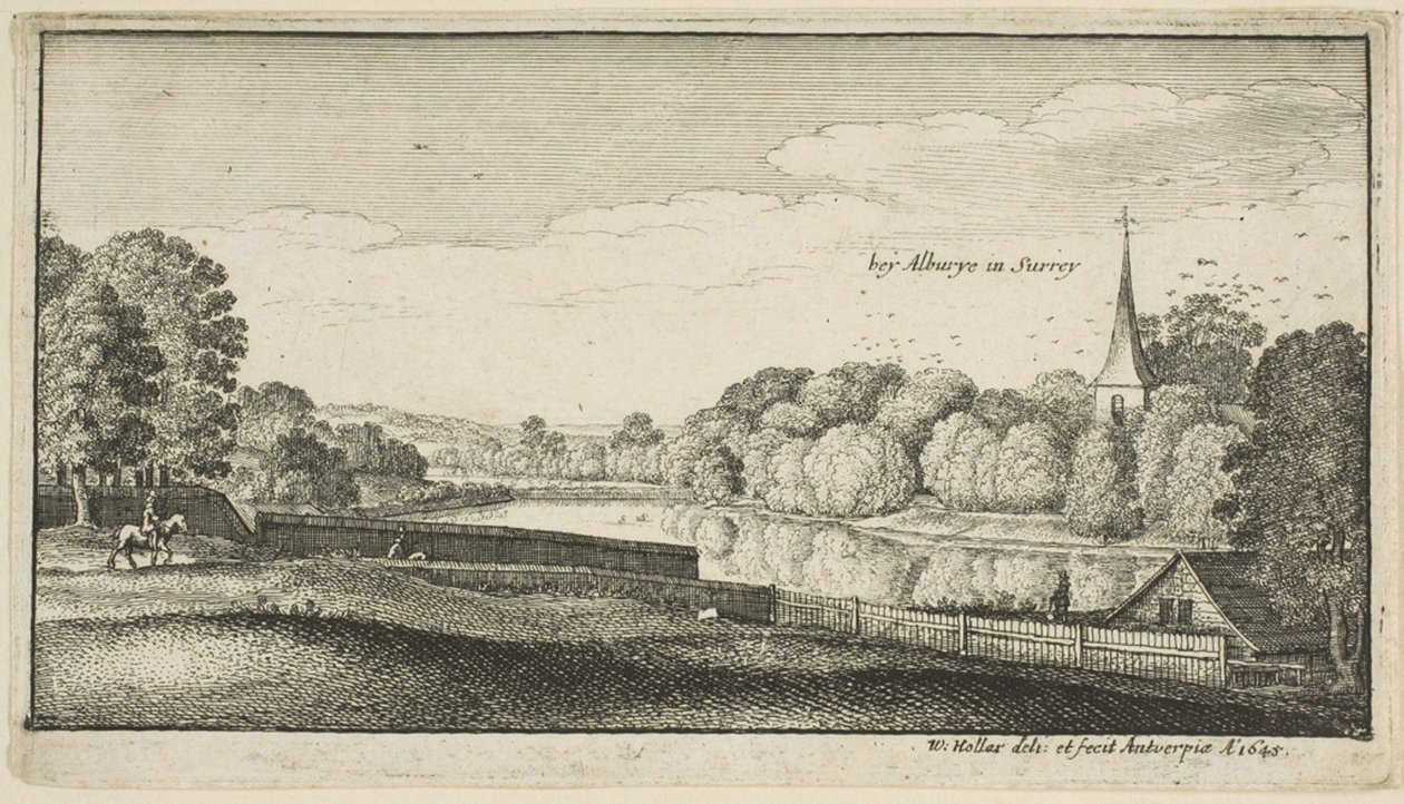 Nära Albury av Wenceslaus Hollar