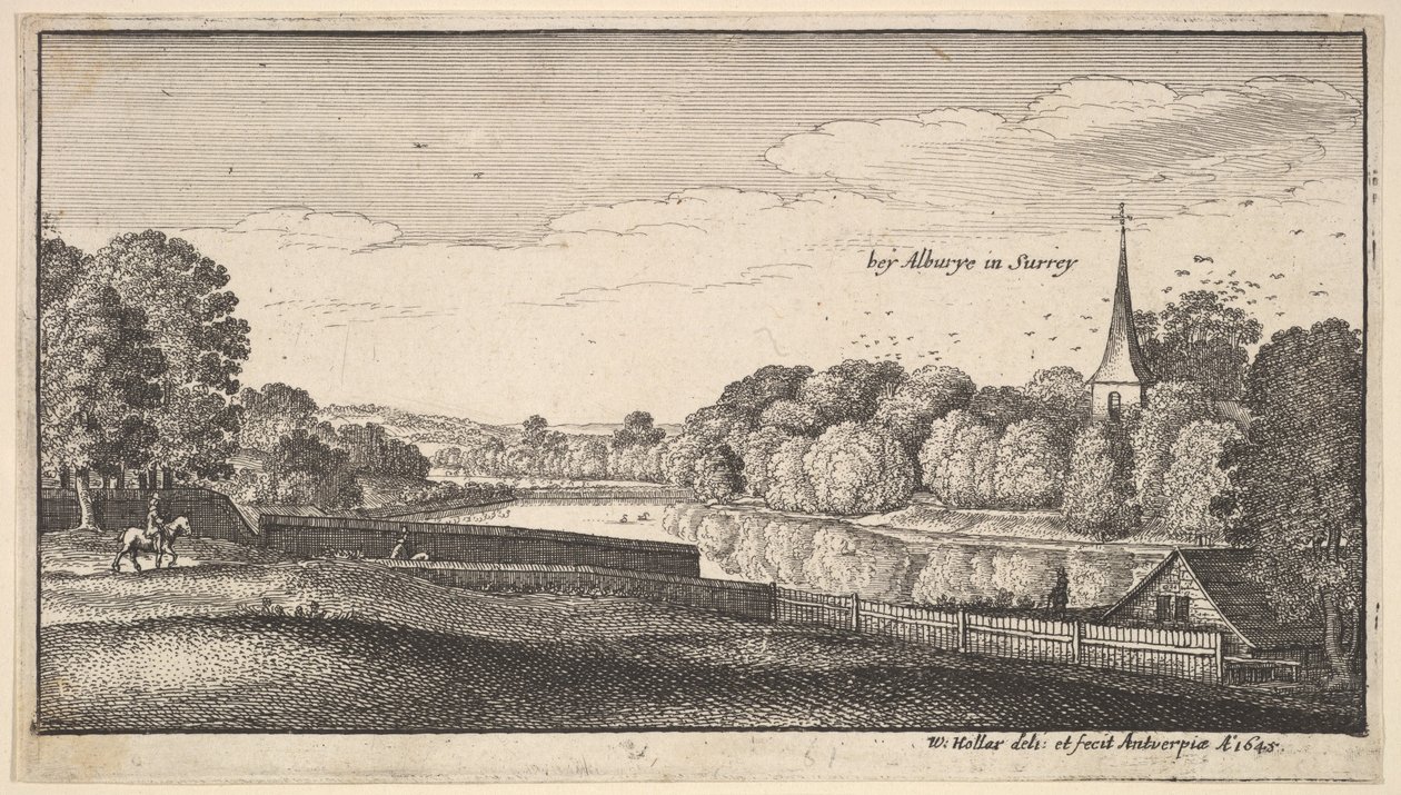 Nära Albury, 1645. av Wenceslaus Hollar