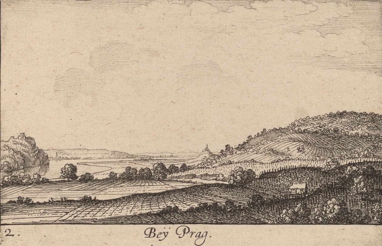 Nära Prag, 1635. av Wenceslaus Hollar